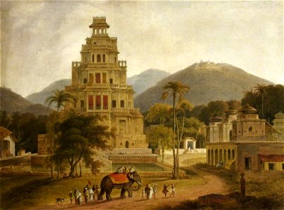 Thomas Daniell (1749-1840) - The Fort of Vellore in the Carnatic, India - 732241 - National Trust