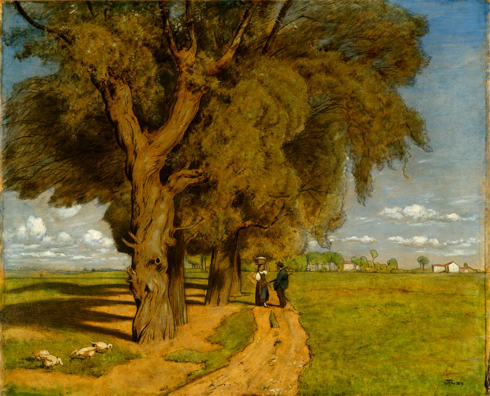 Hans Thoma - Landschaft bei Karlsruhe (1891)