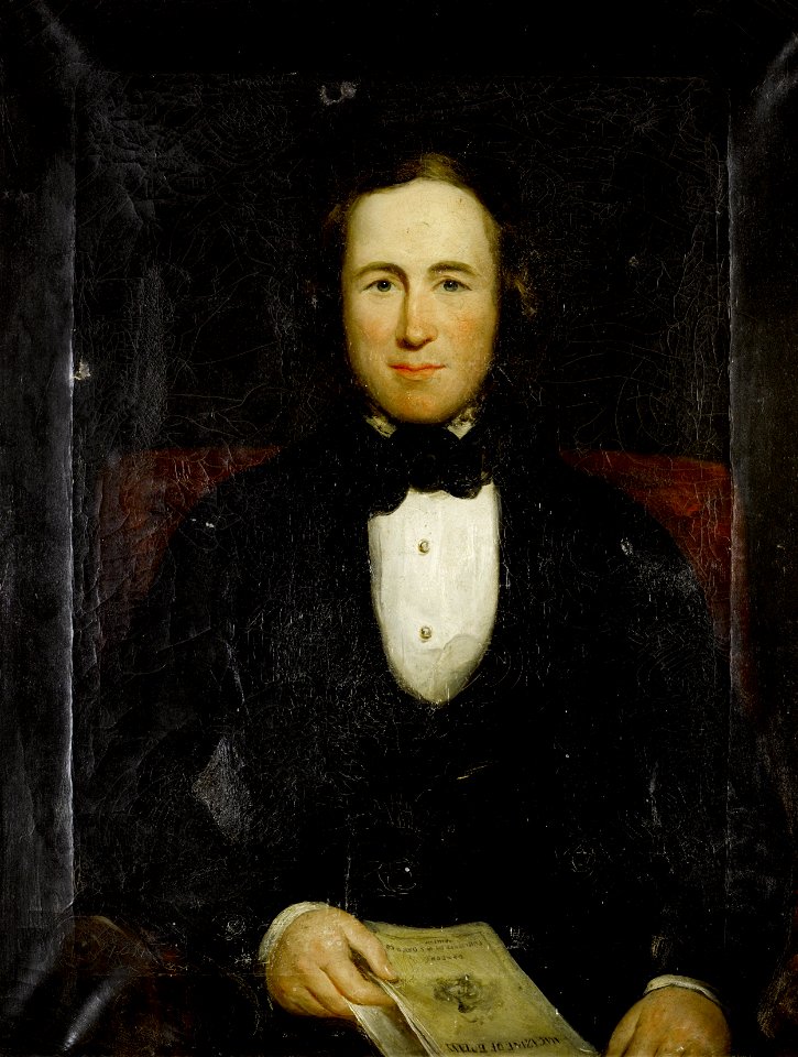 Thomas Ellerby (attr) Portrait of Joseph Paxton 1843