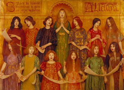 Thomas Cooper Gotch - Alleluia - Google Art Project. Free illustration for personal and commercial use.