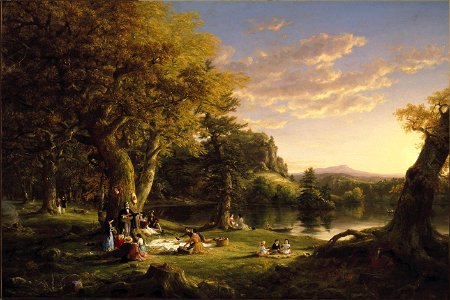 Thomas Cole - The Pic-Nic (1846) - Google Art Project. Free illustration for personal and commercial use.