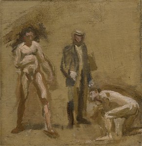Thomas Eakins - Taking the Count, study - 1938.19 - Yale University Art Gallery