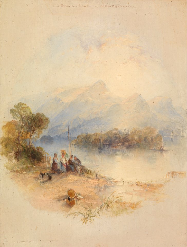 Thomas Creswick - The Summer Bower, Derwent Water - Google Art Project