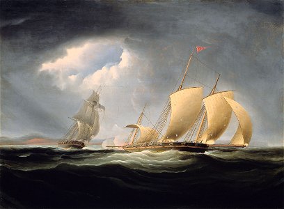 Thomas Birch - Capture of the Tripoli by the Enterprise - 1991.30 - Art Institute of Chicago