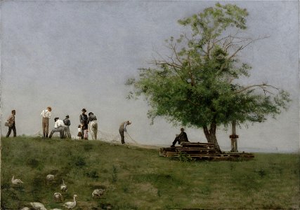 Thomas Eakins - Mending the Net