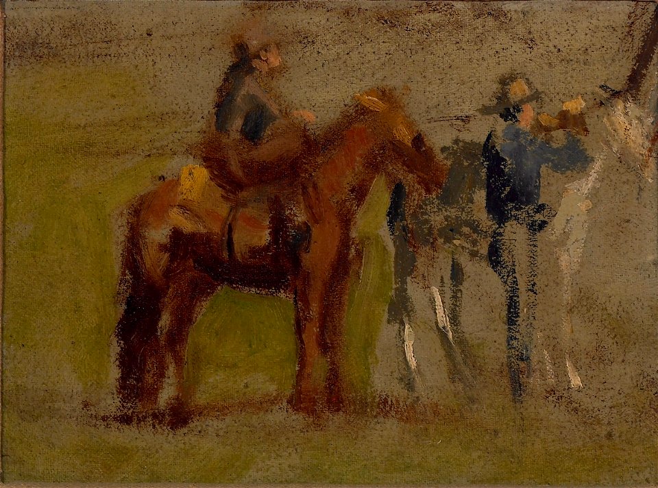 Thomas Eakins Study For Cowboys In The Badlands 1962 52 Albright