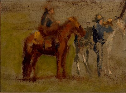 Thomas Eakins - Study for Cowboys in the Badlands - 1962-5.2 - Albright–Knox Art Gallery