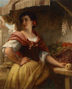 Thomas Brooks Obstverkäuferin 1869