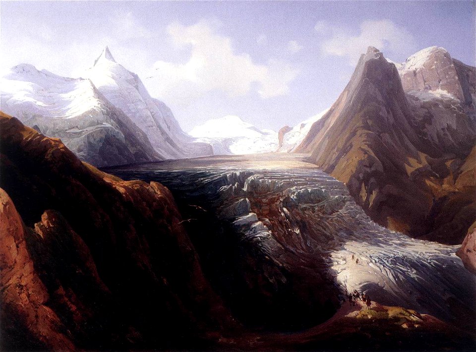 Thomas Ender - The Grossglockner with the Pasterze Glacier - WGA07516