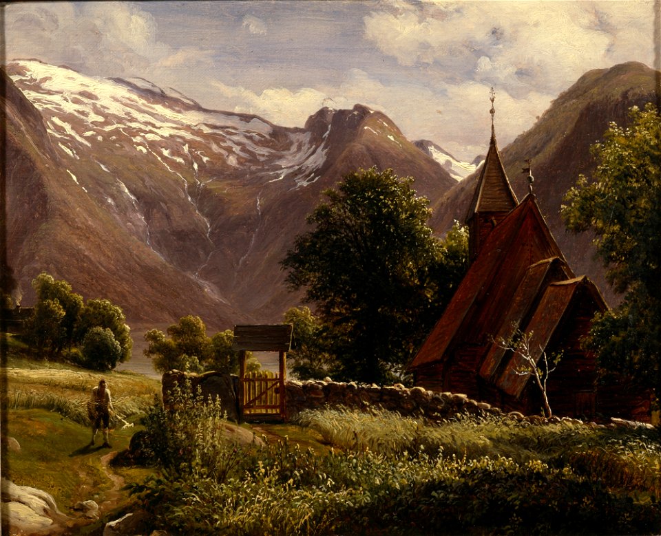 Thomas Fearnley - Tjugum kyrkje, Balestrand