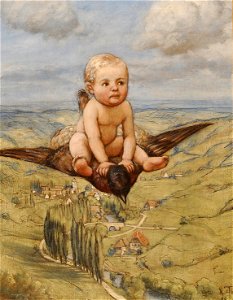 Hans Thoma - Ritt auf dem Vogel (1885)