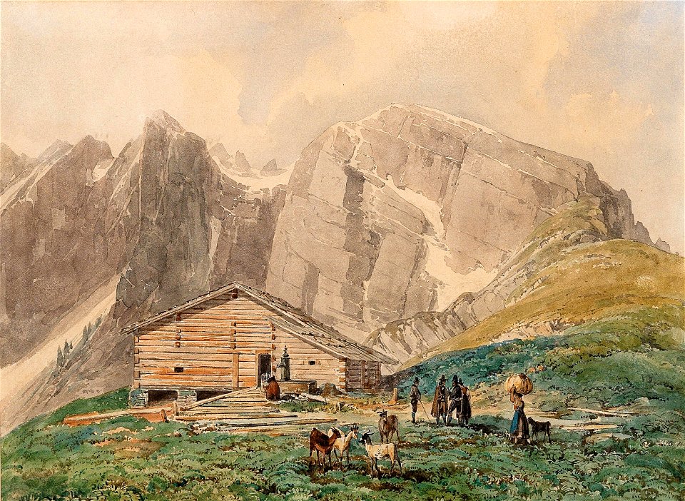 Thomas Ender - St. Petersberg fortress near Silz in the Tyrol