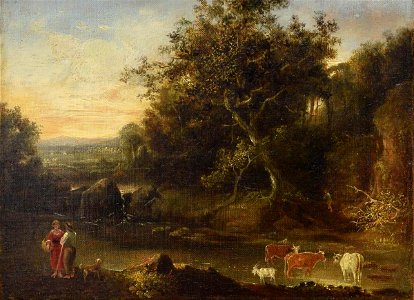 Thomas Barker (known as Barker of Bath) - Landscape with Cattle - 1921.252.1 - Reading Public Museum