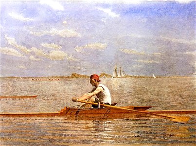 Thomas Eakins John Biglin in a Single Scull 2