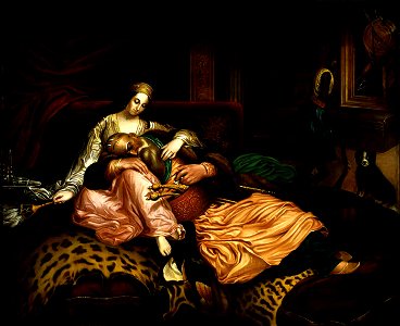 Thomas Buchanan Read - (Interior Scene with Sultan and Concubine) - 1976.36 - Smithsonian American Art Museum