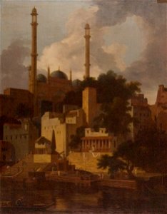 Thomas Daniell - Aurangzeb's Mosque - Google Art Project