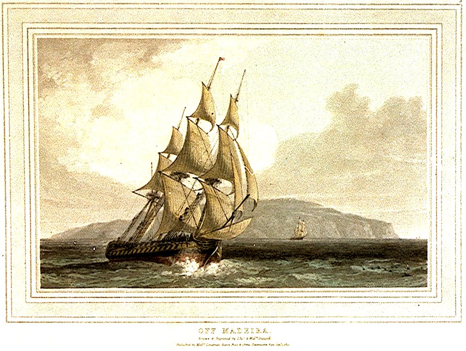 Thomas Daniell - Off Madeira (1810)