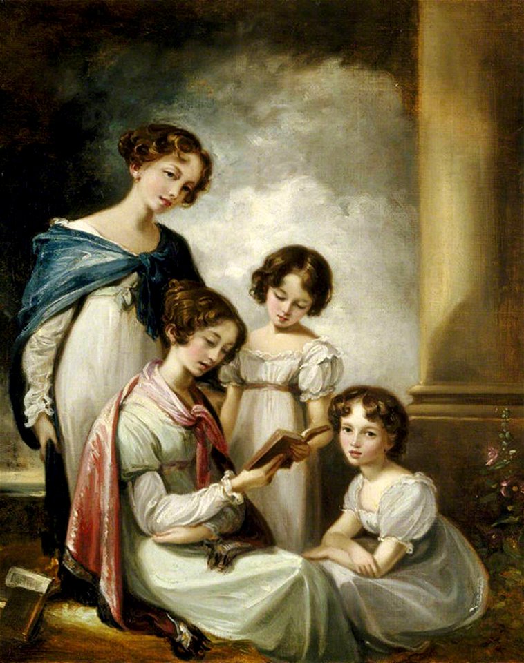 Thomas Barker (1769-1847) - Caroline Lucy Elton (1809–1882), Lucy Caroline Elton (1809–1888), Catherine Maria Elton (1814–1876), - 624166 - National Trust