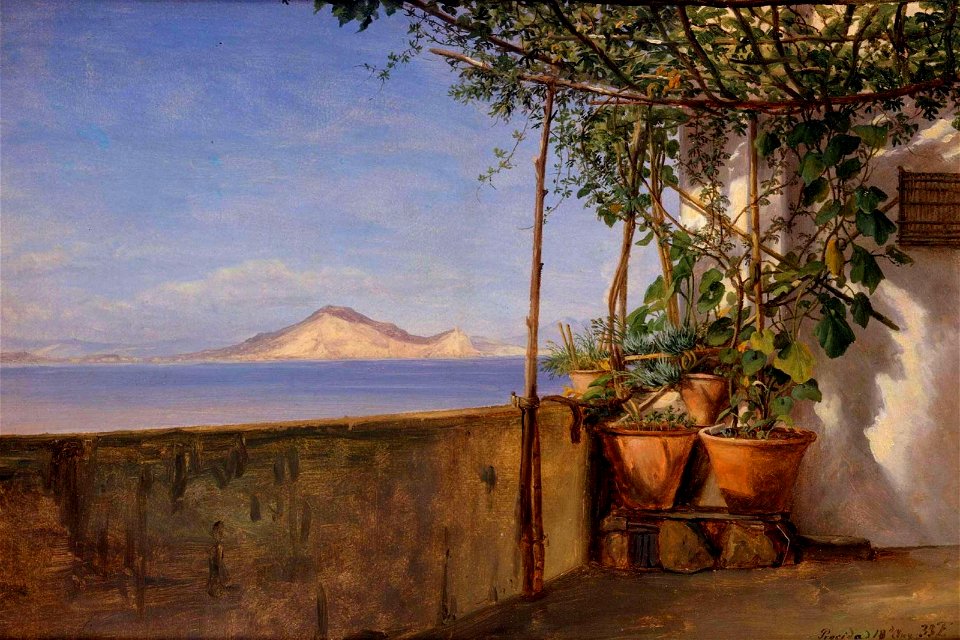 Thomas Fearnley, Terrace in Procida, 1832, private collection