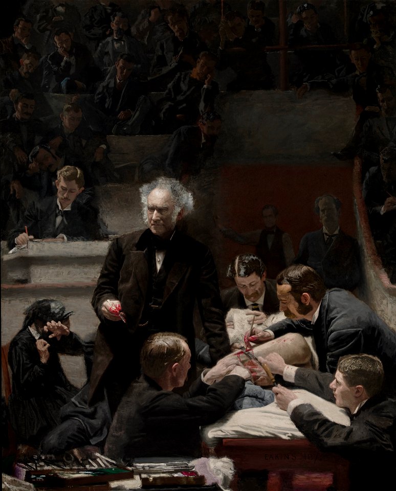 Thomas Eakins, American - Portrait of Dr. Samuel D. Gross (The Gross Clinic) - Google Art Project