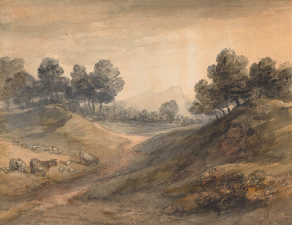 Thomas Gainsborough - Landscape and Cattle - Google Art Project