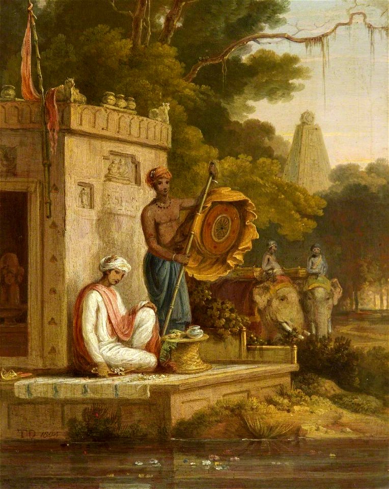 Thomas Daniell (1749-1840) - Puja Performed at a Temple of Shiva - 732154 - National Trust