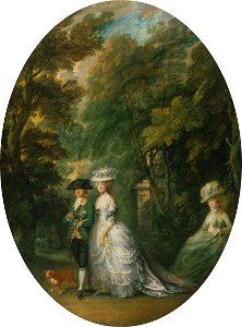 Thomas Gainsborough - Henry, Duke of Cumberland (1745-90) with the Duchess of Cumberland (1743-1808) and Lady Elizabeth Lu... - Google Art Project