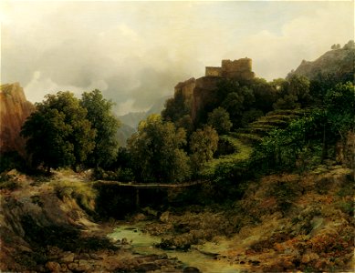 Thomas Ender - Schloss Tirol bei Meran - 3784 - Kunsthistorisches Museum