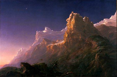 Thomas Cole - Prometheus Bound - Google Art Project. Free illustration for personal and commercial use.