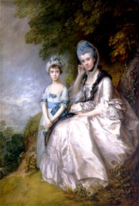 Thomas Gainsborough - Hester, Countess of Sussex, and Her Daughter, Lady Barbara Yelverton - Google Art Project