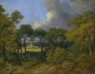 Thomas Gainsborough (1727-1788) - Wooded Landscape with a Peasant Resting - N01283 - National Gallery