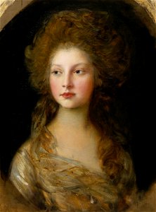 Thomas Gainsborough (1727-88) - Princess Elizabeth (1770-1840) - RCIN 401015 - Royal Collection. Free illustration for personal and commercial use.