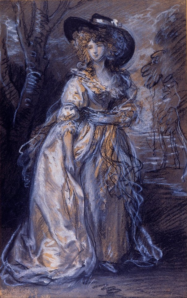 Thomas Gainsborough - Study of a Lady - Google Art Project