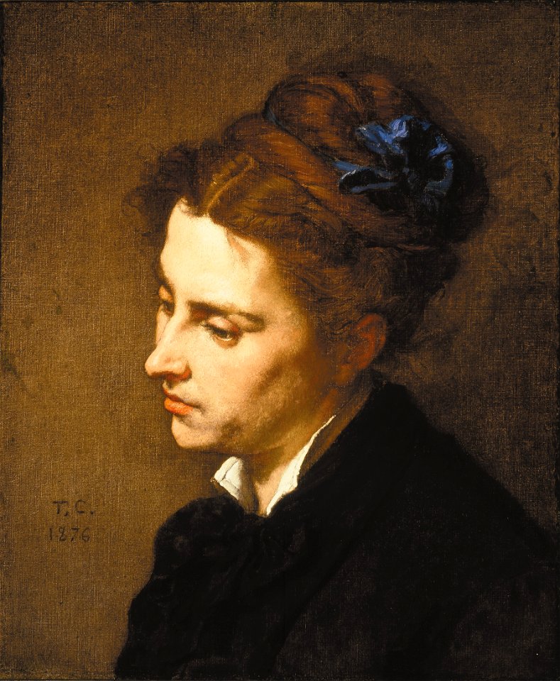 Thomas Couture - Head of a Woman - 1930-1 - Albright–Knox Art Gallery