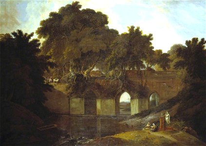 Thomas Daniell (1749-1840) - Bridge near Rajmahal, Bihar - N00899 - National Gallery