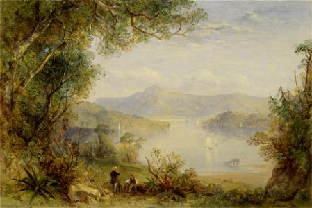 Thomas Creswick - View on the Hudson River - Google Art Project