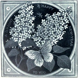 Thomas Crane Greeting Card New Years 01