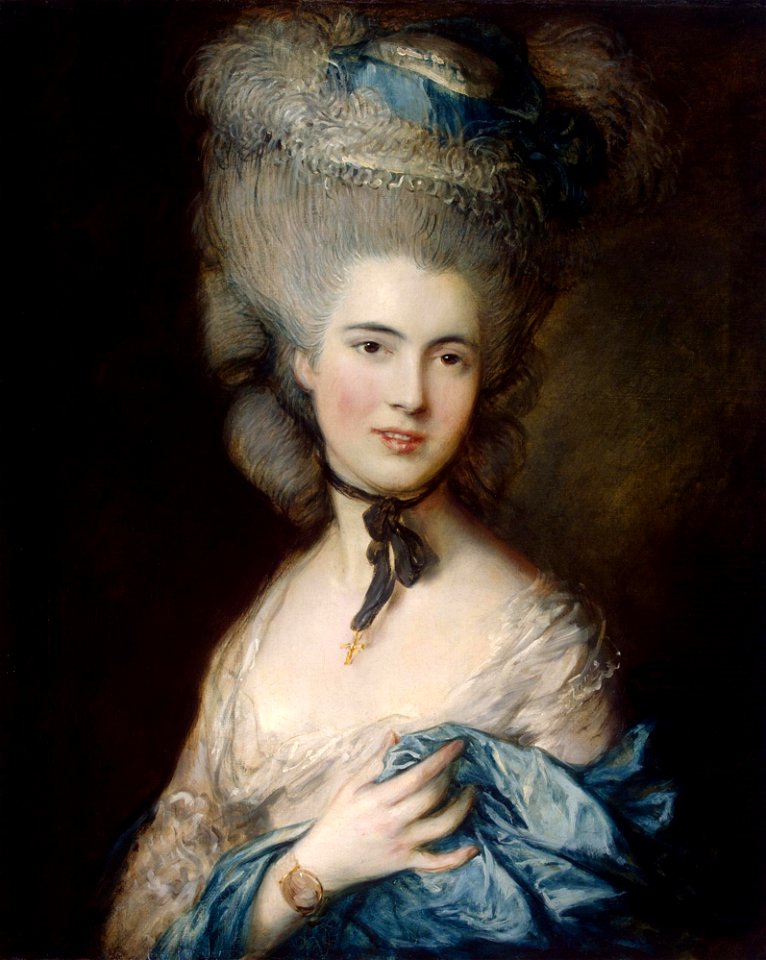 Thomas Gainsborough - Portrait of a Lady in Blue - WGA8414