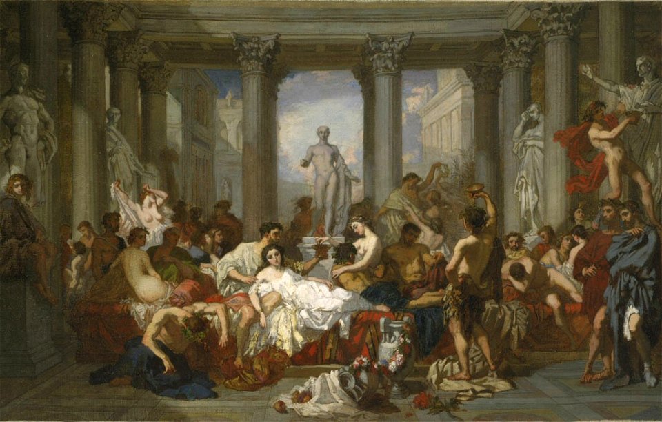 Thomas Couture - Romans of the Decadence - 54.004 - Rhode Island School of Design Museum