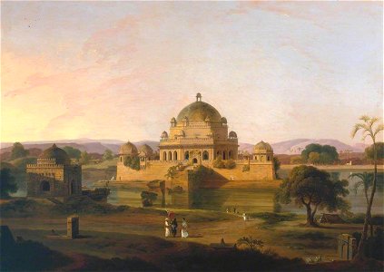 Thomas Daniell (1749-1840) - Sher Shah's Mausoleum, Sasaram - T01403 - Tate