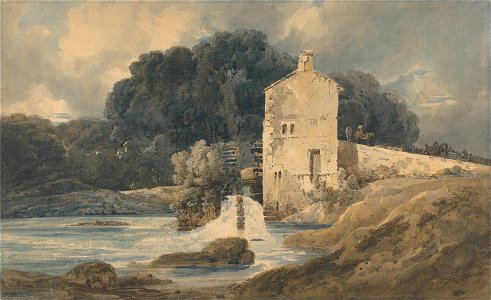 Thomas Girtin - The Abbey Mill, Knaresborough - Google Art Project
