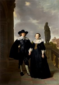 Thomas de Keyser - Frederick van Velthuysen and his wife, Josina - Google Art Project