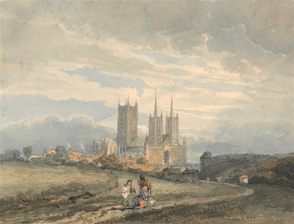 Thomas Girtin - Lincoln Cathedral - Google Art Project