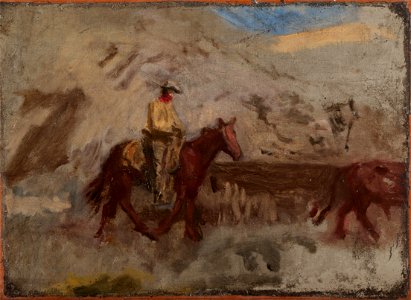 Thomas Eakins - Sketch of a Cowboy at Work - Google Art Project