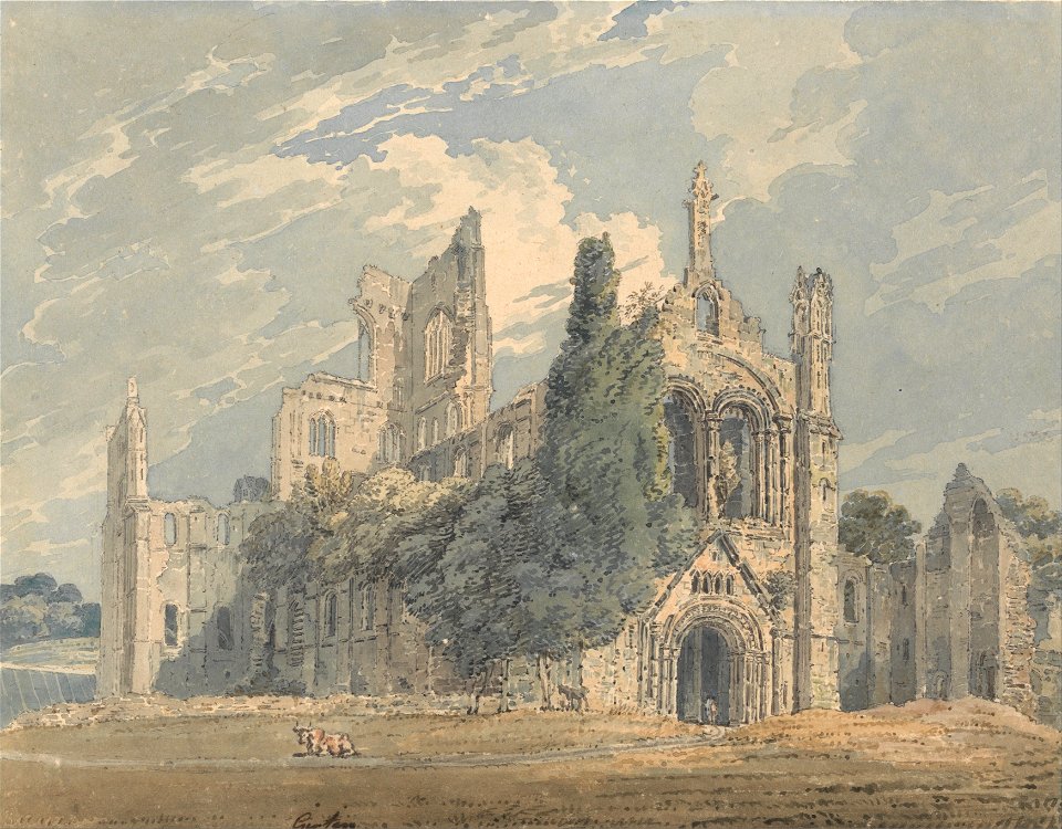 Thomas Girtin - Kirkstall Abbey from the N.W. - Google Art Project
