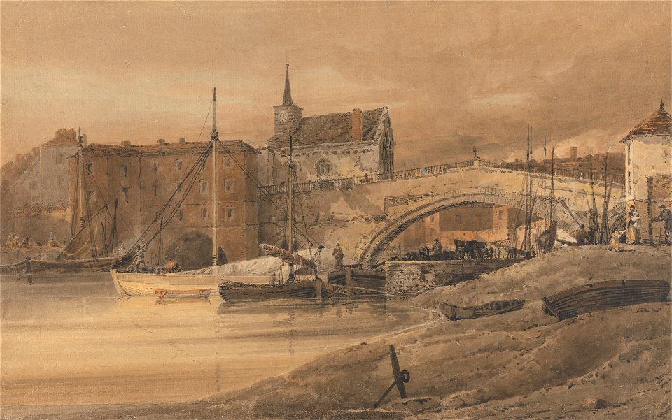 Thomas Girtin - Ouse Bridge, York - Google Art Project