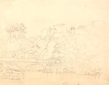 Thomas Girtin - Tonbridge Bridge and Castle, Kent - Google Art Project