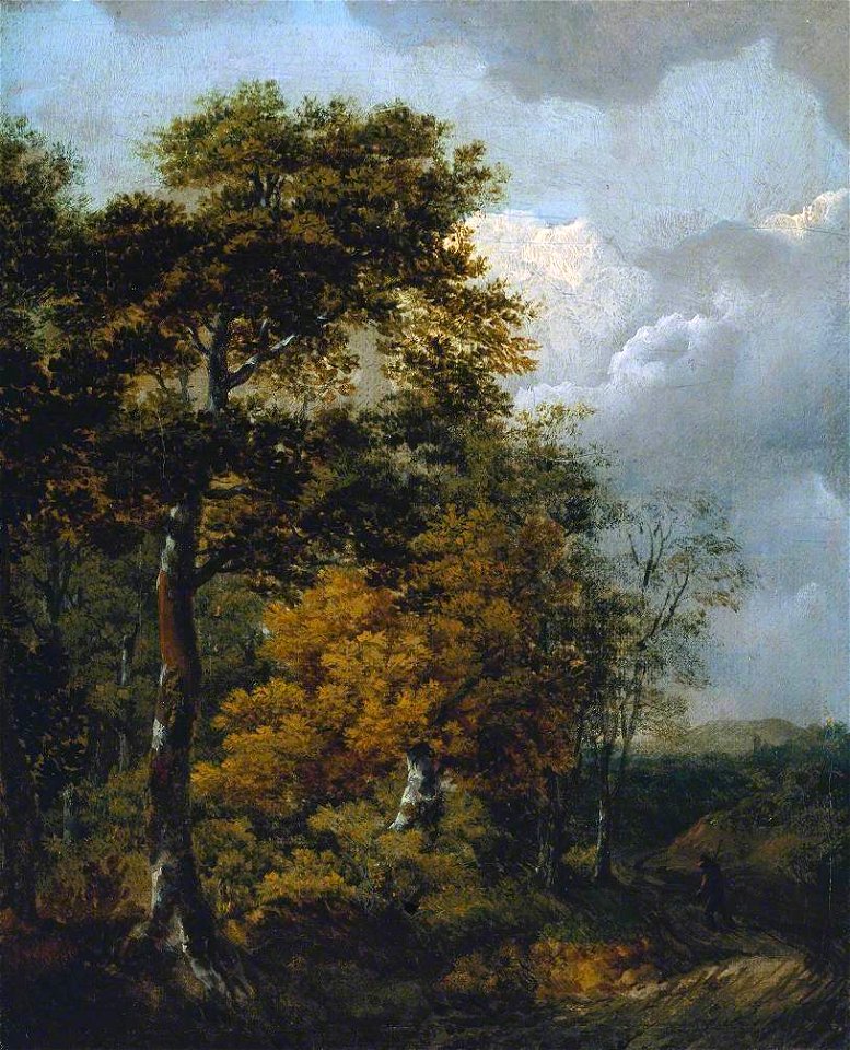 Thomas Gainsborough (1727-1788) - Landscape with a Peasant on a Path - N01485 - National Gallery