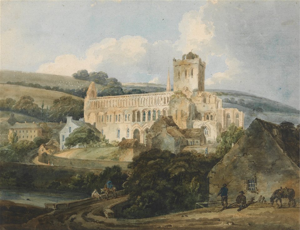 Thomas Girtin - Jedburgh Abbey from the South East - Google Art Project