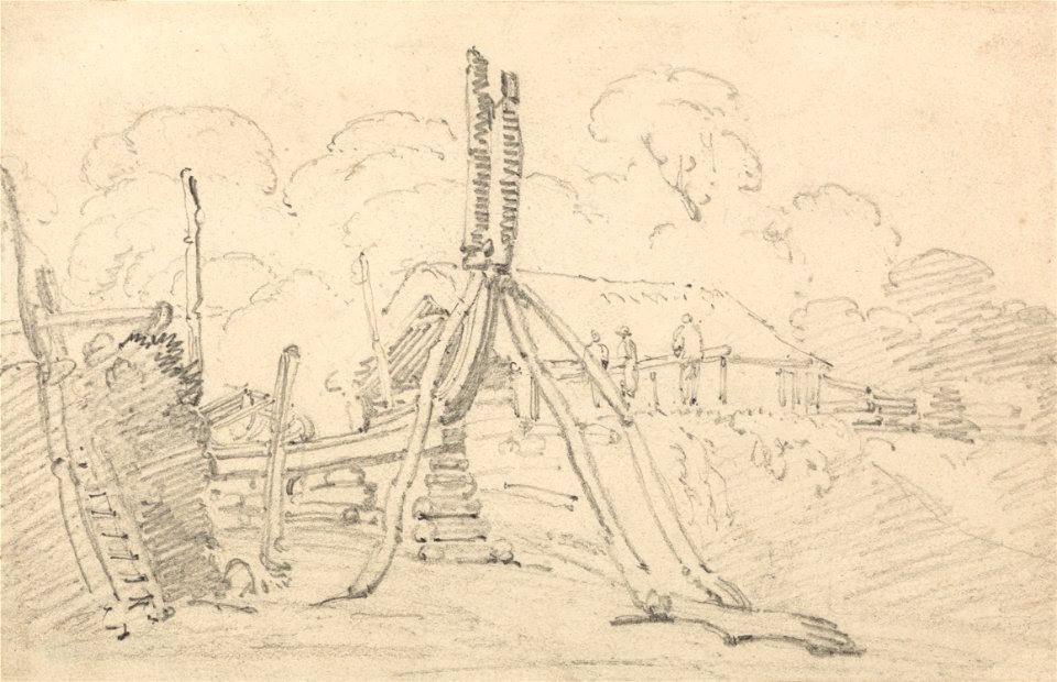Thomas Girtin - Boat Building - Google Art Project